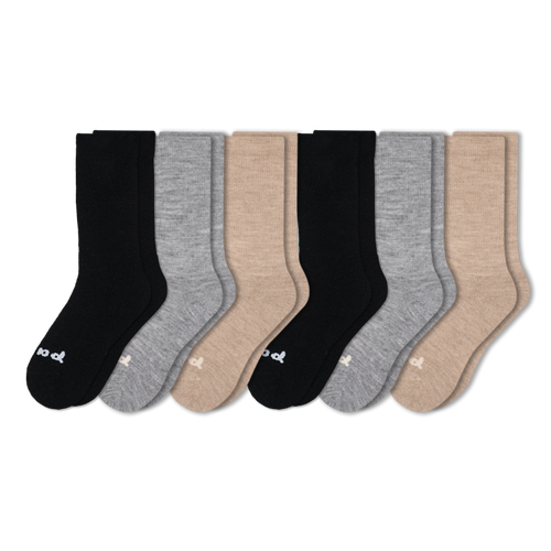 6 Pack - Women's Crew Pacas Socks