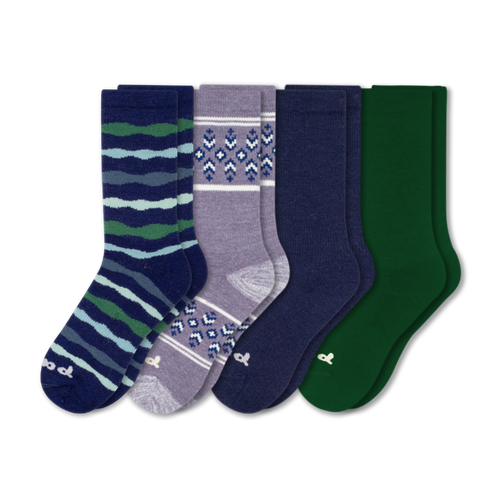 4 Pack - Women's Crew Pacas Socks