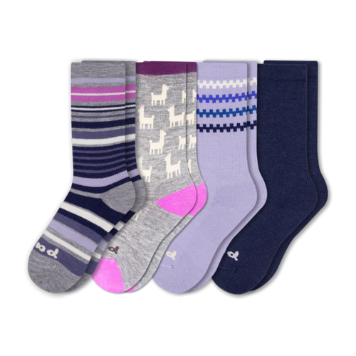 4 Pack - Women's Crew Pacas Socks