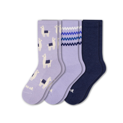 3 Pack - Women's Crew Pacas Socks