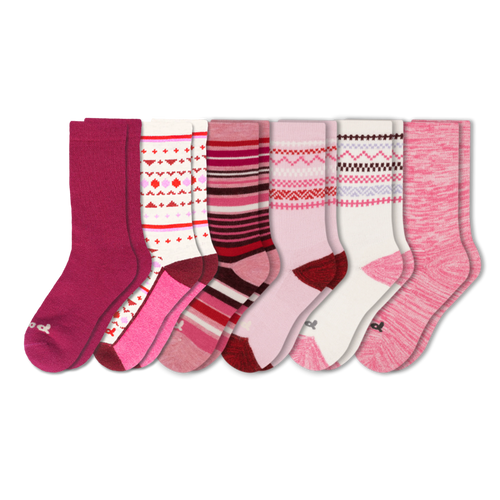 6 Pack - Women's Crew Pacas Socks