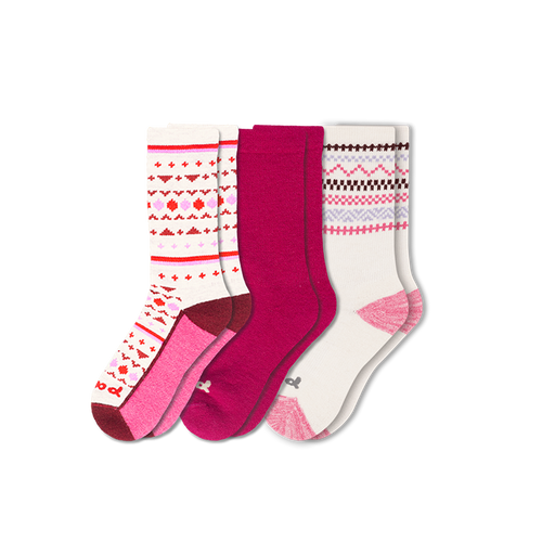 3 Pack - Women's Crew Pacas Socks