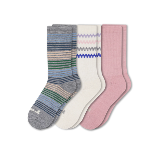 3 Pack - Women's Crew Pacas Socks