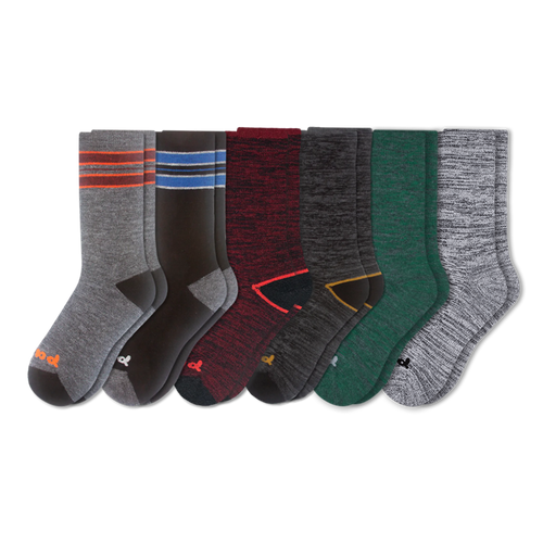 6 Pack - Men's Crew Pacas Socks