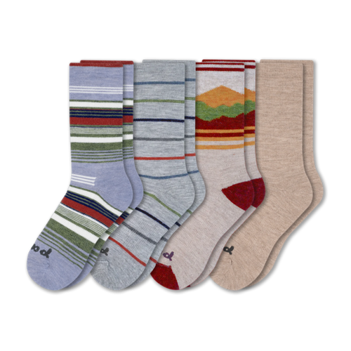 4 Pack - Men's Crew Pacas Socks