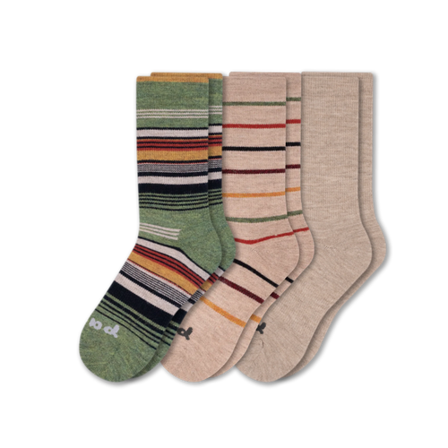 3 Pack - Men's Crew Pacas Socks