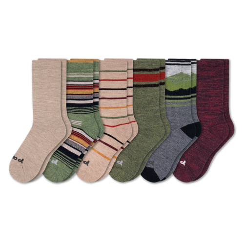 6 Pack - Men's Crew Pacas Socks