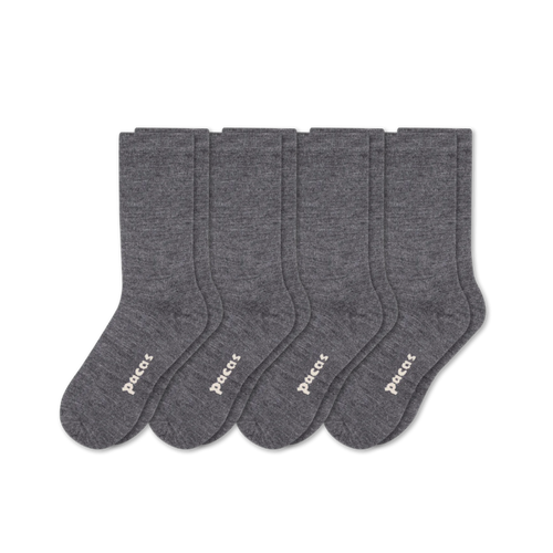 4 Pack - Women's Light-Weight Crew Pacas Socks