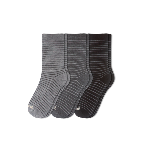 3 Pack - Women's Light-Weight Crew Pacas Socks