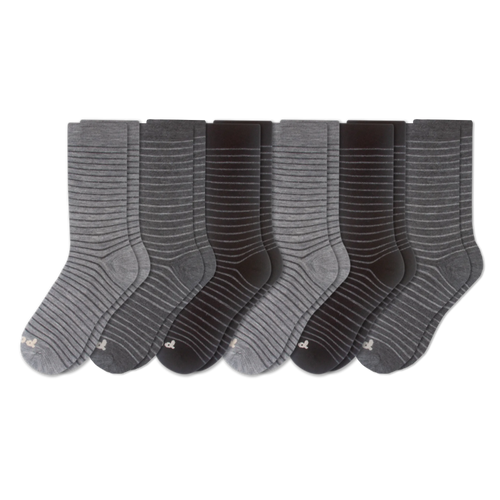6 Pack - Women's Light-Weight Crew Pacas Socks