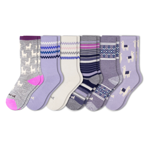 6 Pack - Women's Crew Pacas Socks