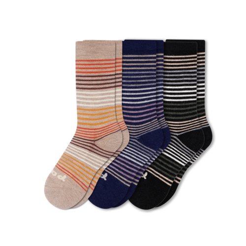 3 Pack - Women's Crew Pacas Socks