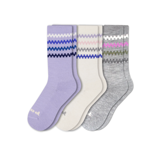 3 Pack - Women's Crew Pacas Socks