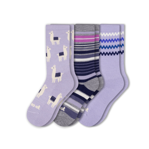 3 Pack - Women's Crew Pacas Socks