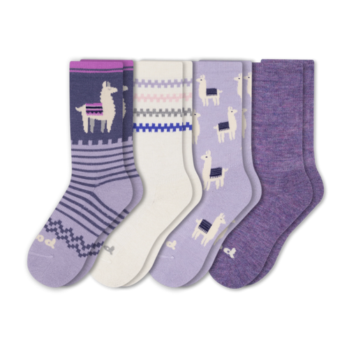 4 Pack - Women's Crew Pacas Socks