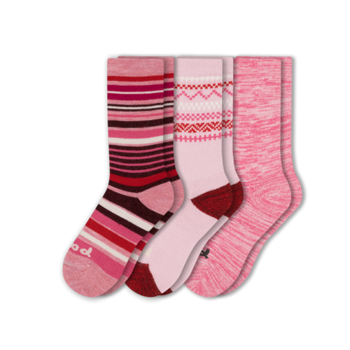 3 Pack - Women's Crew Pacas Socks